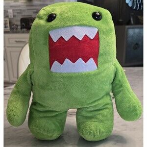 13" Kellytoy Domo-Kun Monster Standing Green  Stuffed Plush Doll Toy TAG 2014